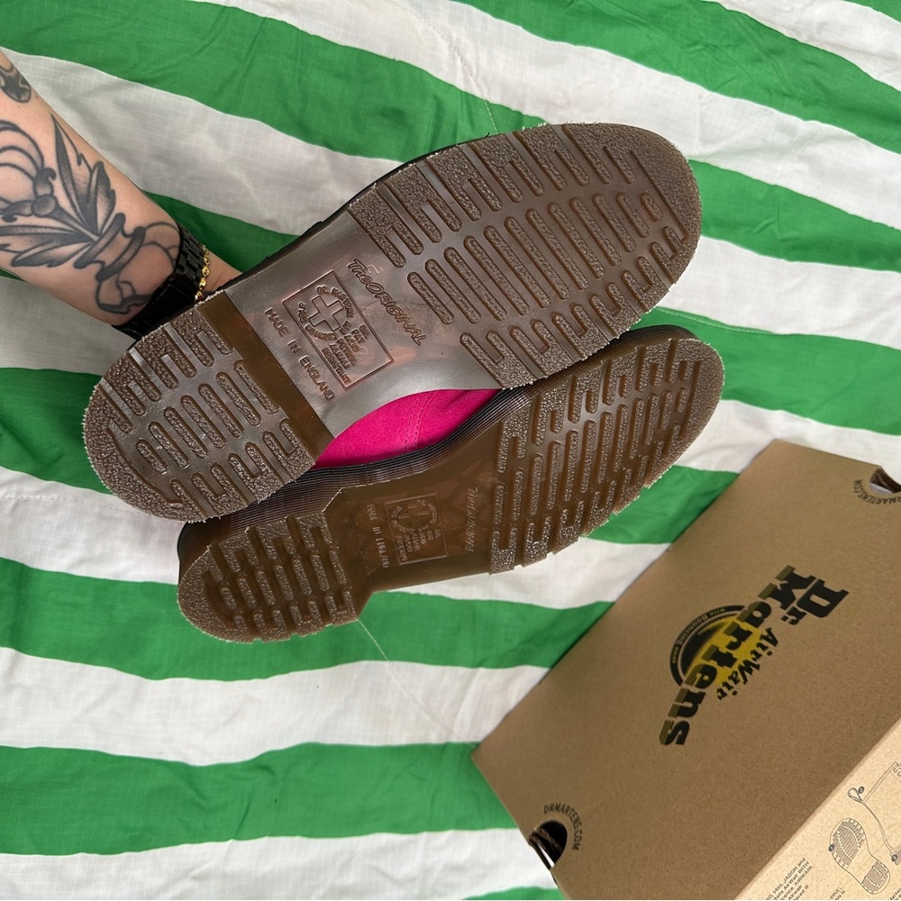DR MARTENS 1461 made in England pink suede oxfords - Picture 5 of 11